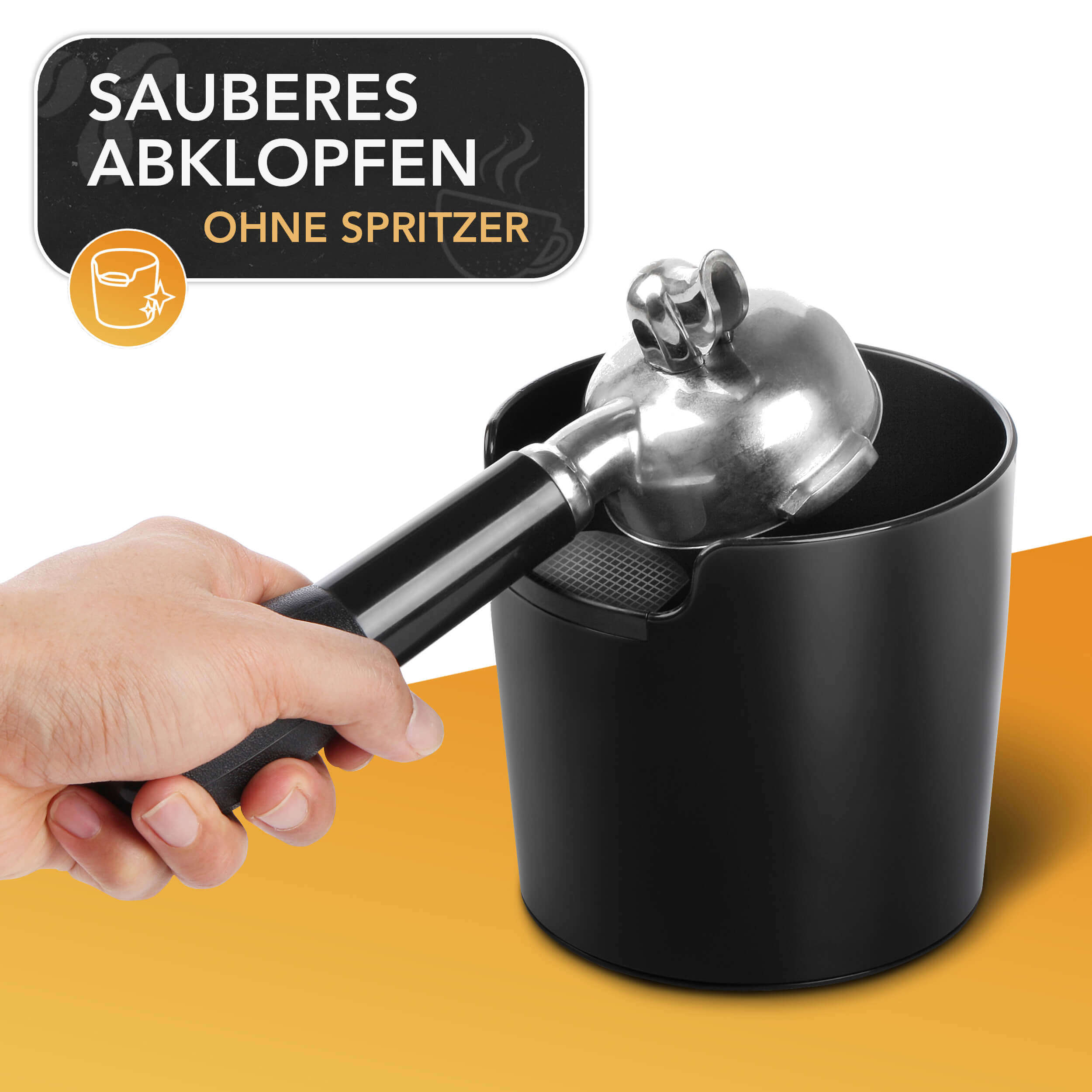 Sauberes Abklopfen ohne Spritzer