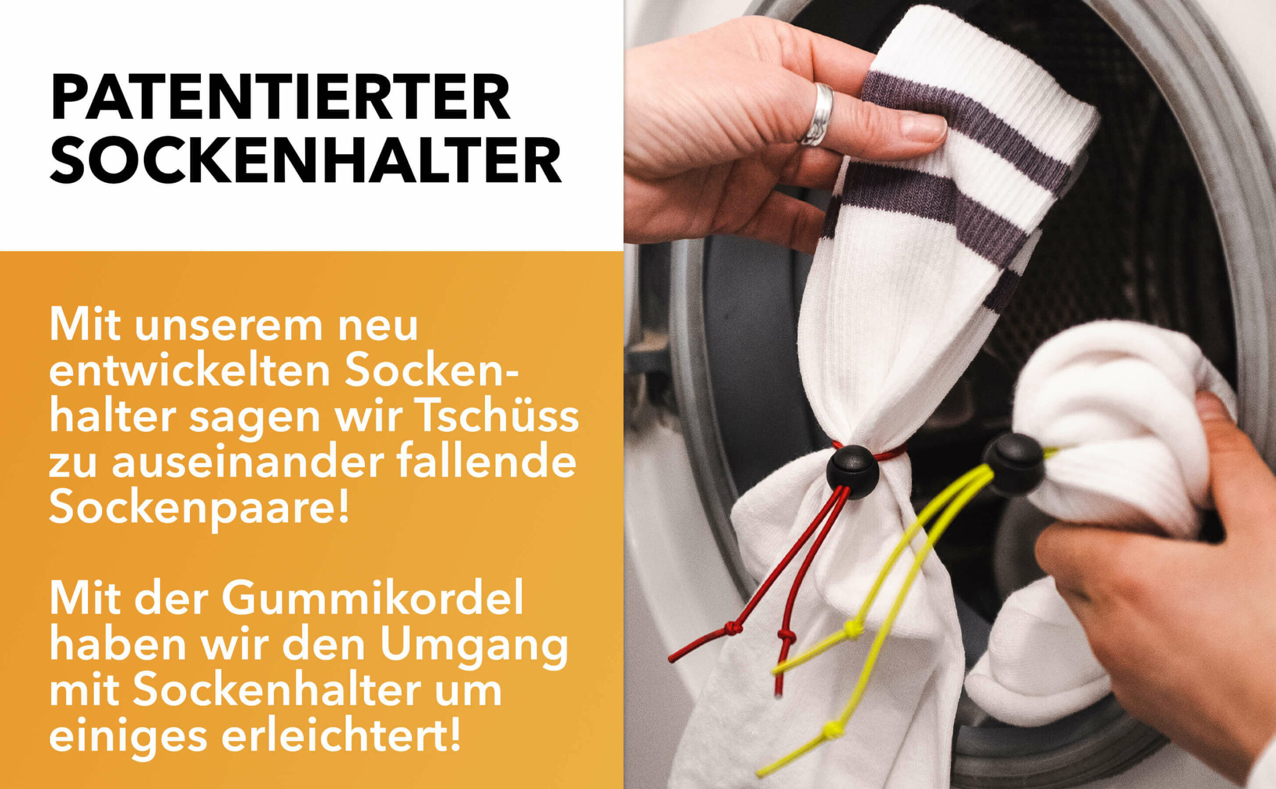 Patentierter Sockenhalter