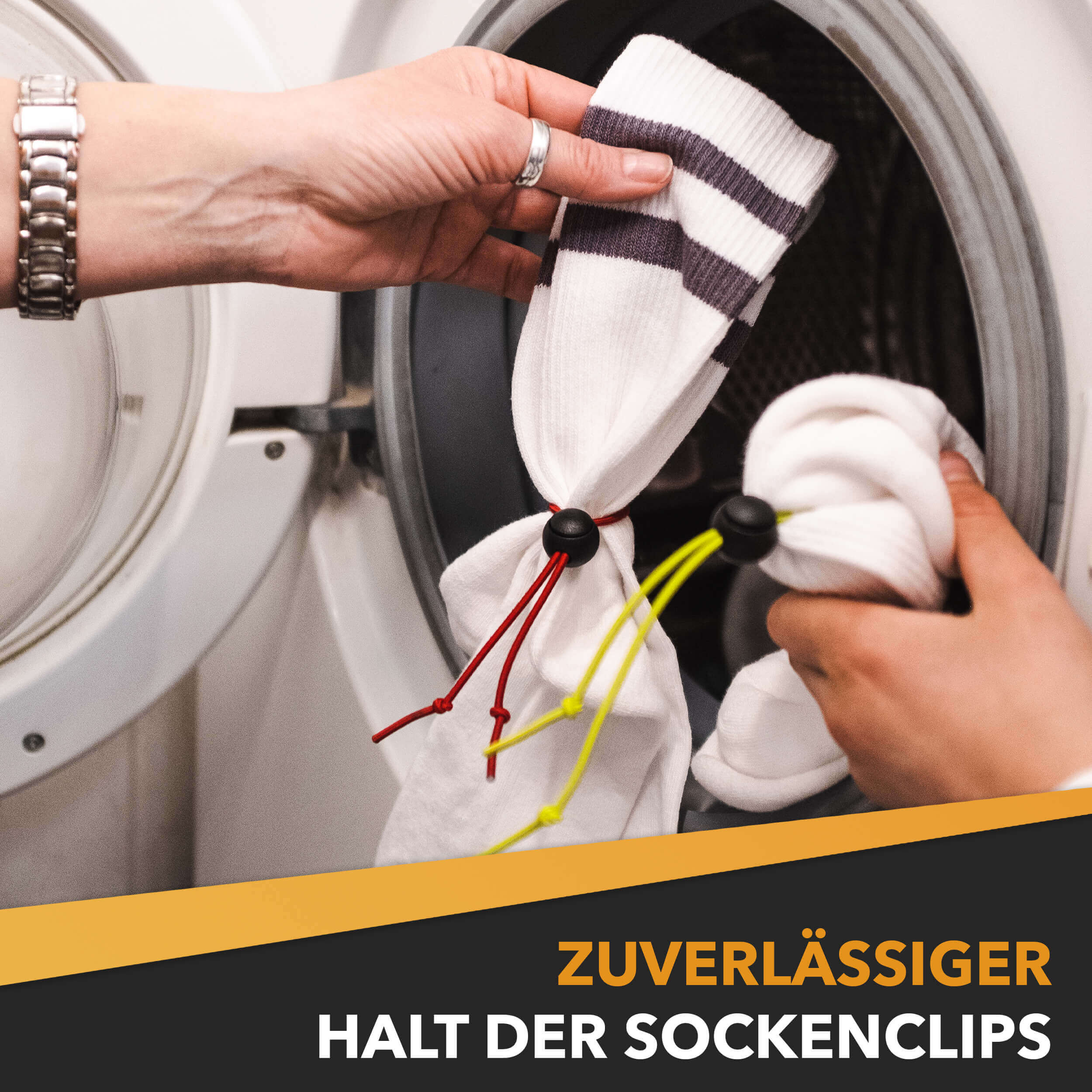 Zuverlässiger Halt der Sockenclips
