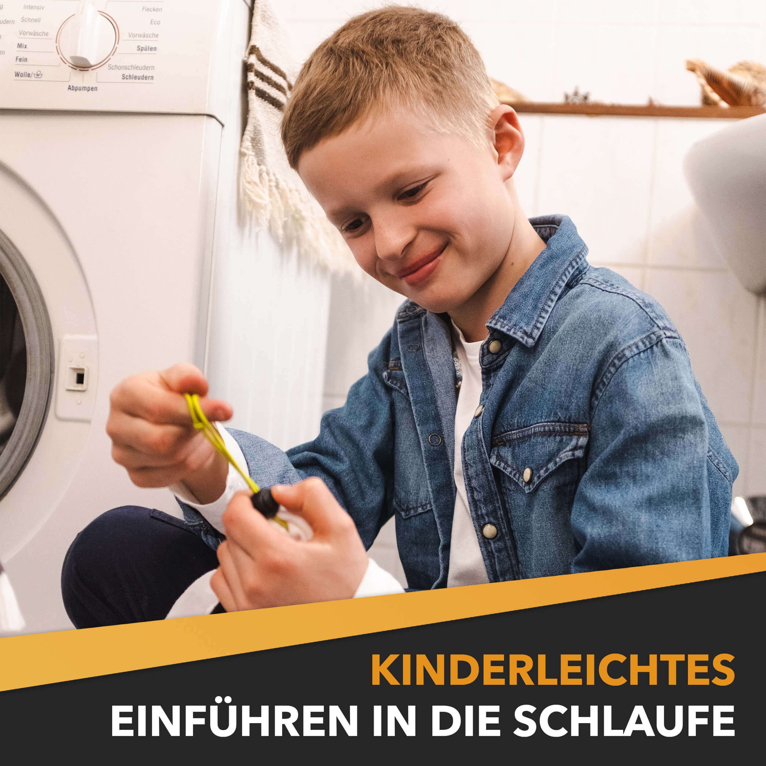 Kinderleichtes Einführen in die Schlaufe