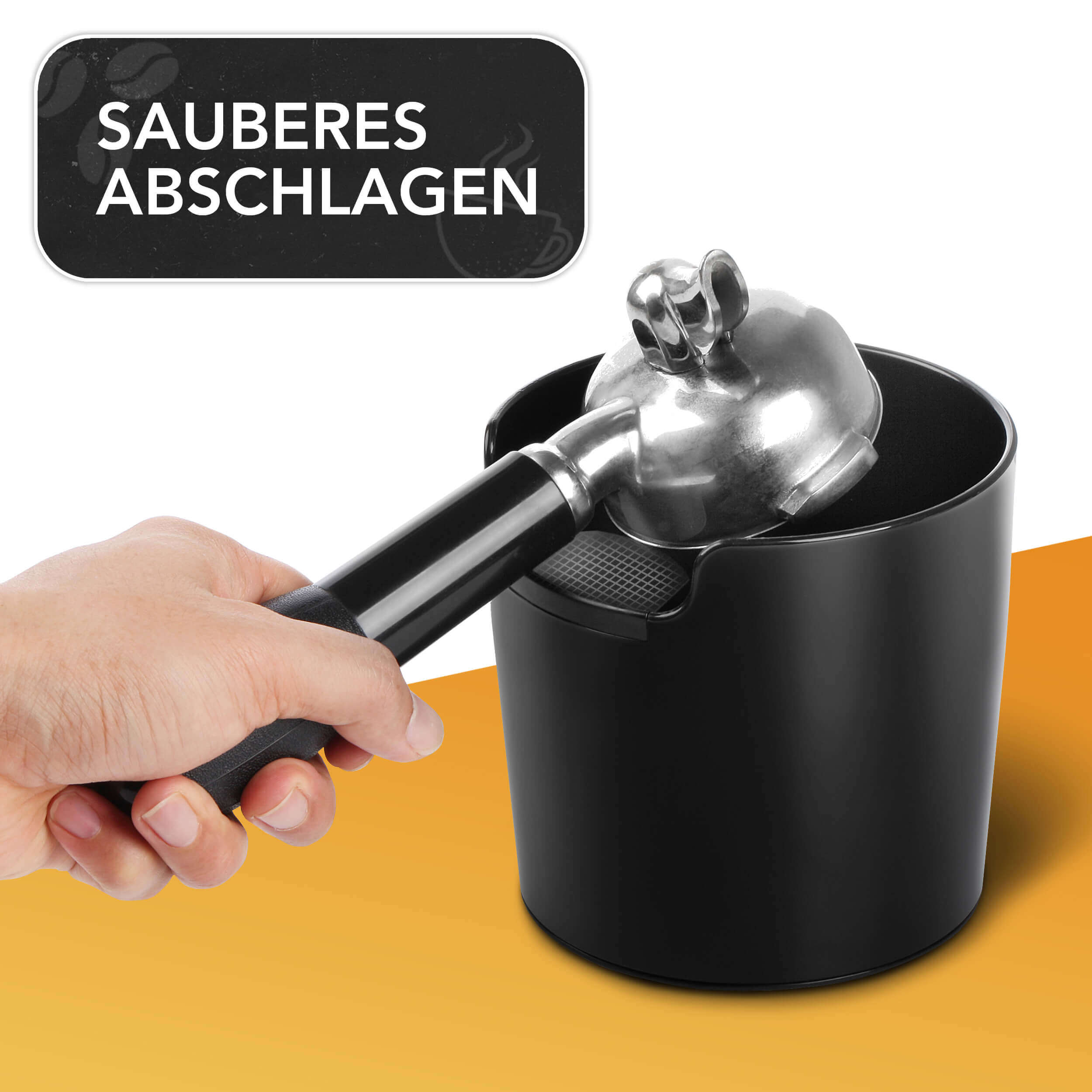 Sauberes Abschlagen mit dem Abschlagbehälter